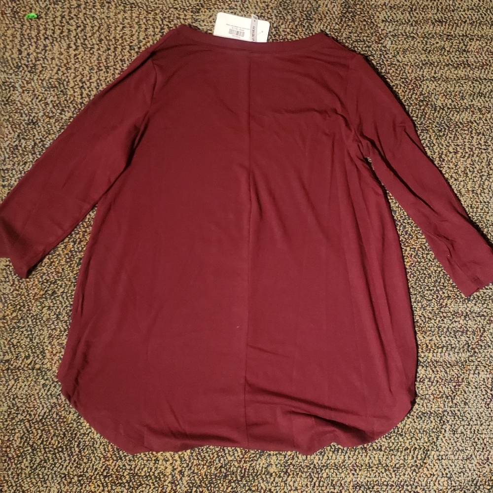 Maroon Dolman Top